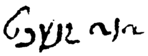 Signature of Dawid Hersh/Zvi Knecht